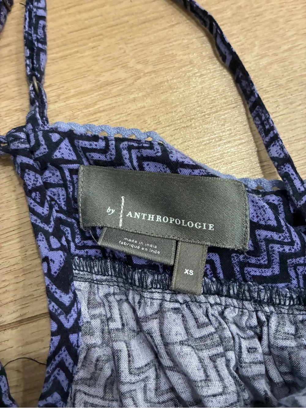 By Anthropologie Women’s Savona Slip Dress Purple Cotton Blend Size XS - Picture 6 of 9